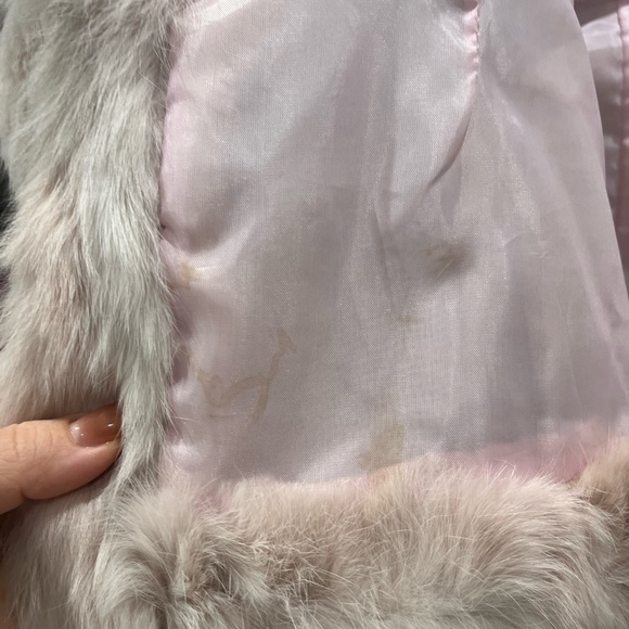 Rabbit fur jacket with hoodie - Picture 8 of 9